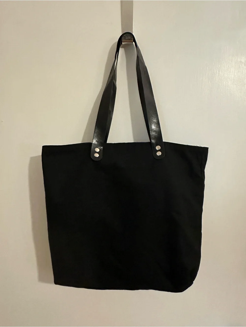 Black Elton John Logo Canvas Tote Bag from the Yellow Brick Road farewell tour